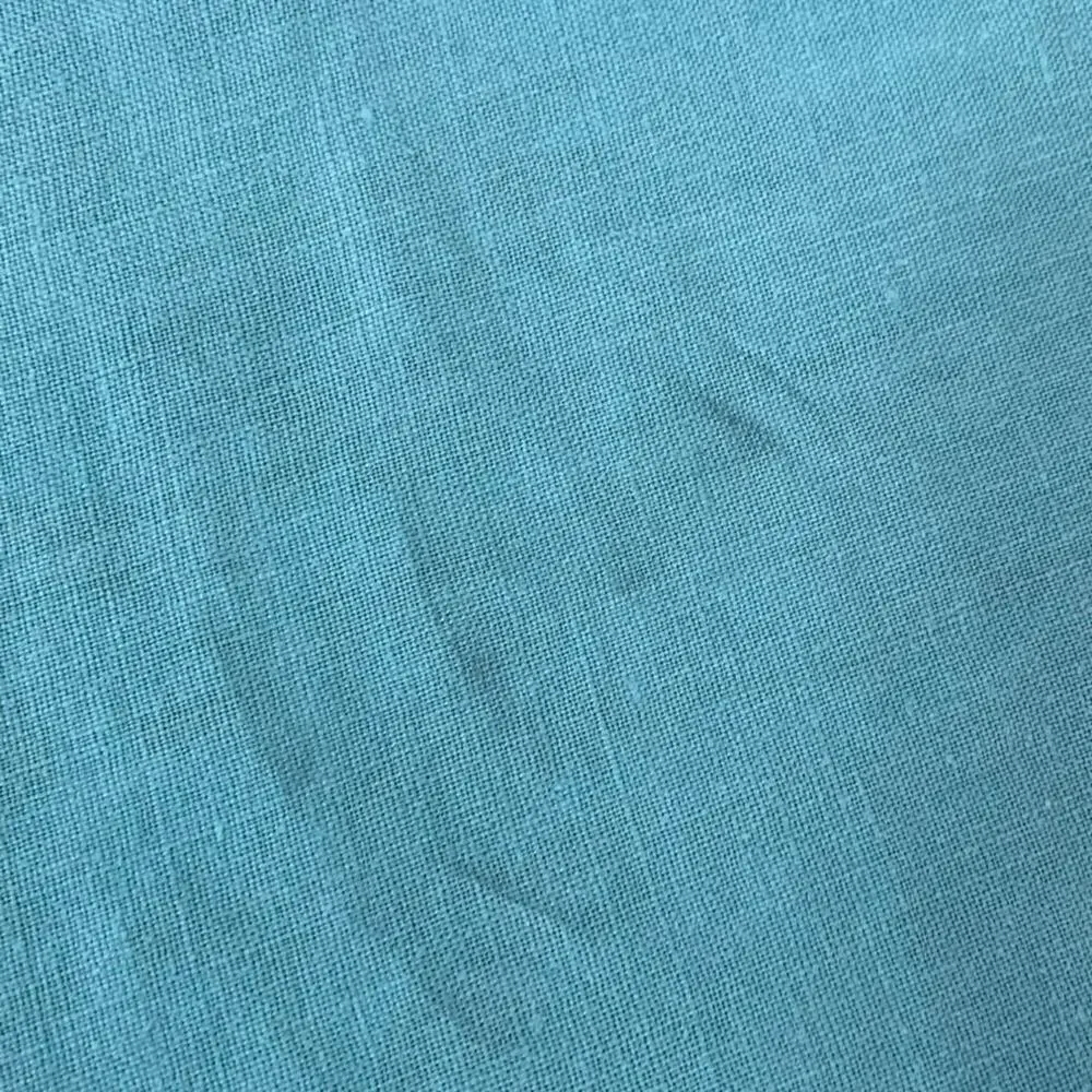 Teal Blue Linen Tablecloth 48